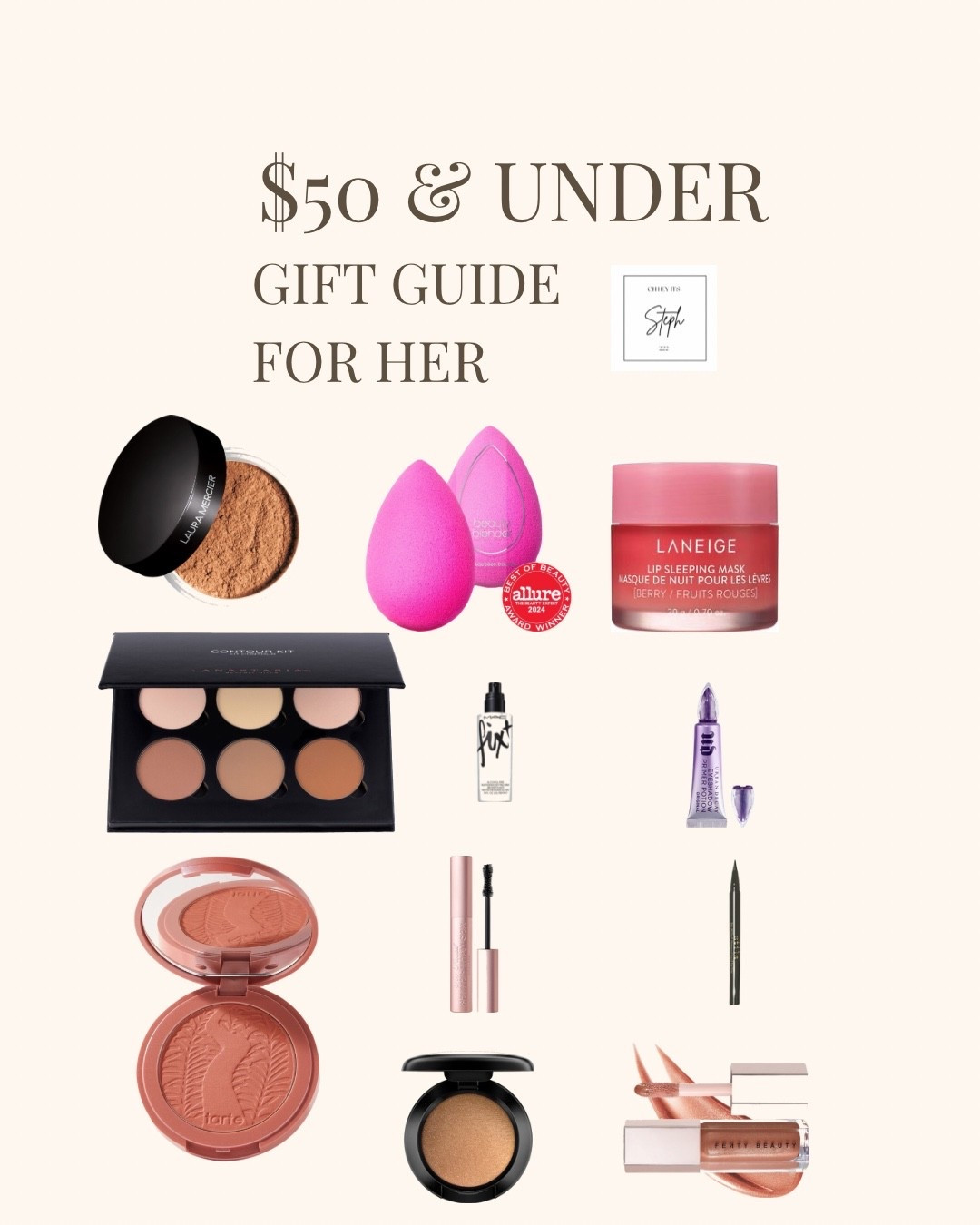 $50 & under gift guide for her 

#LTKBeauty #LTKGiftGuide #LTKStyleTip