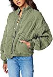 [BLANKNYC] Women's QUILTED JACKET Outerwear, -Burnt Sage, L | Amazon (US)