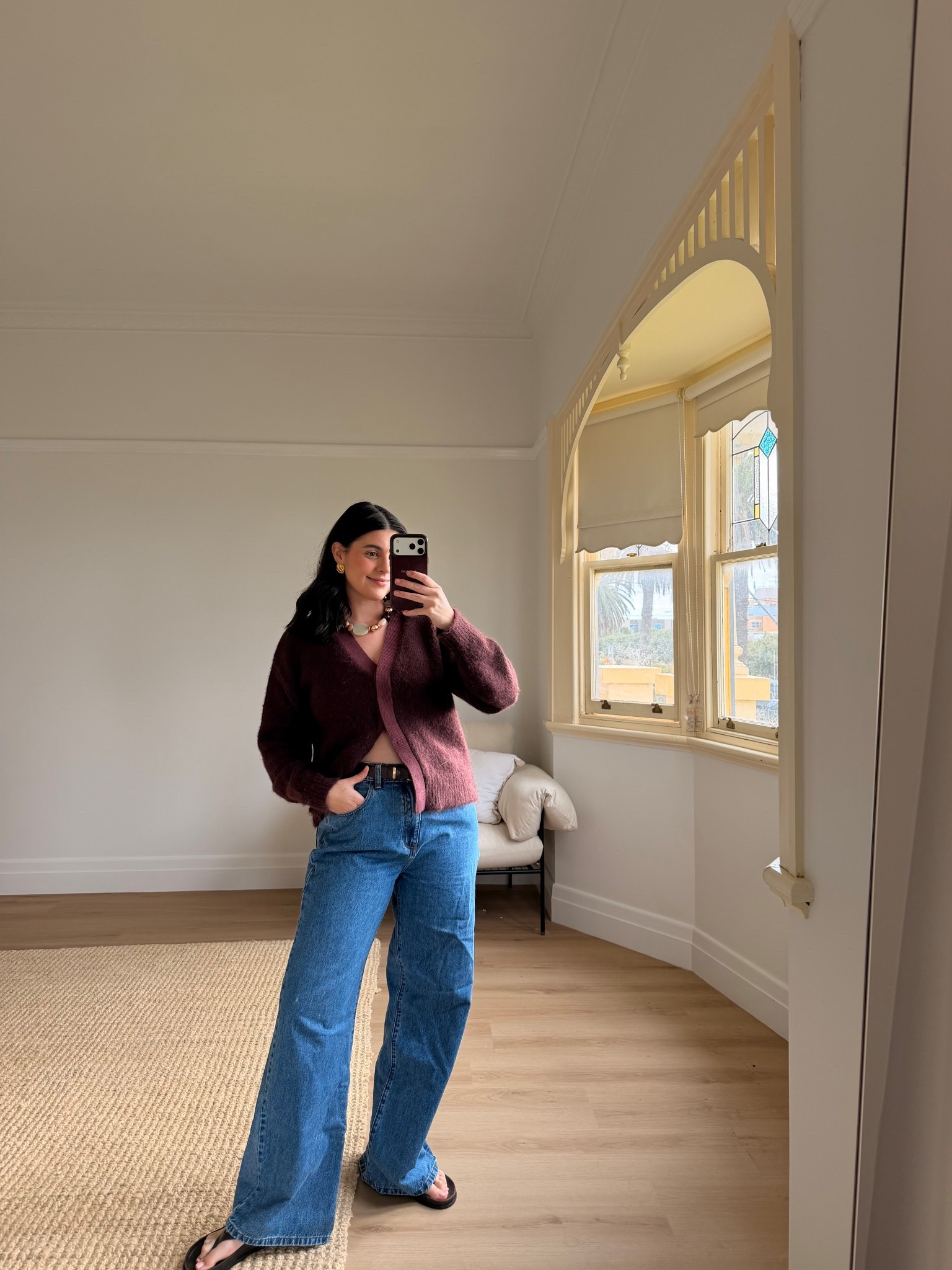 Inbetween weather calls for denim and a cardigan 

#LTKaustralia