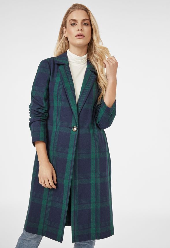 Plaid Robe Coat | JustFab