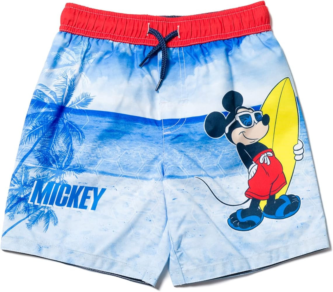 Disney Mickey Mouse Baby Swim Trunks Bathing Suit Toddler to Big Kid | Amazon (US)
