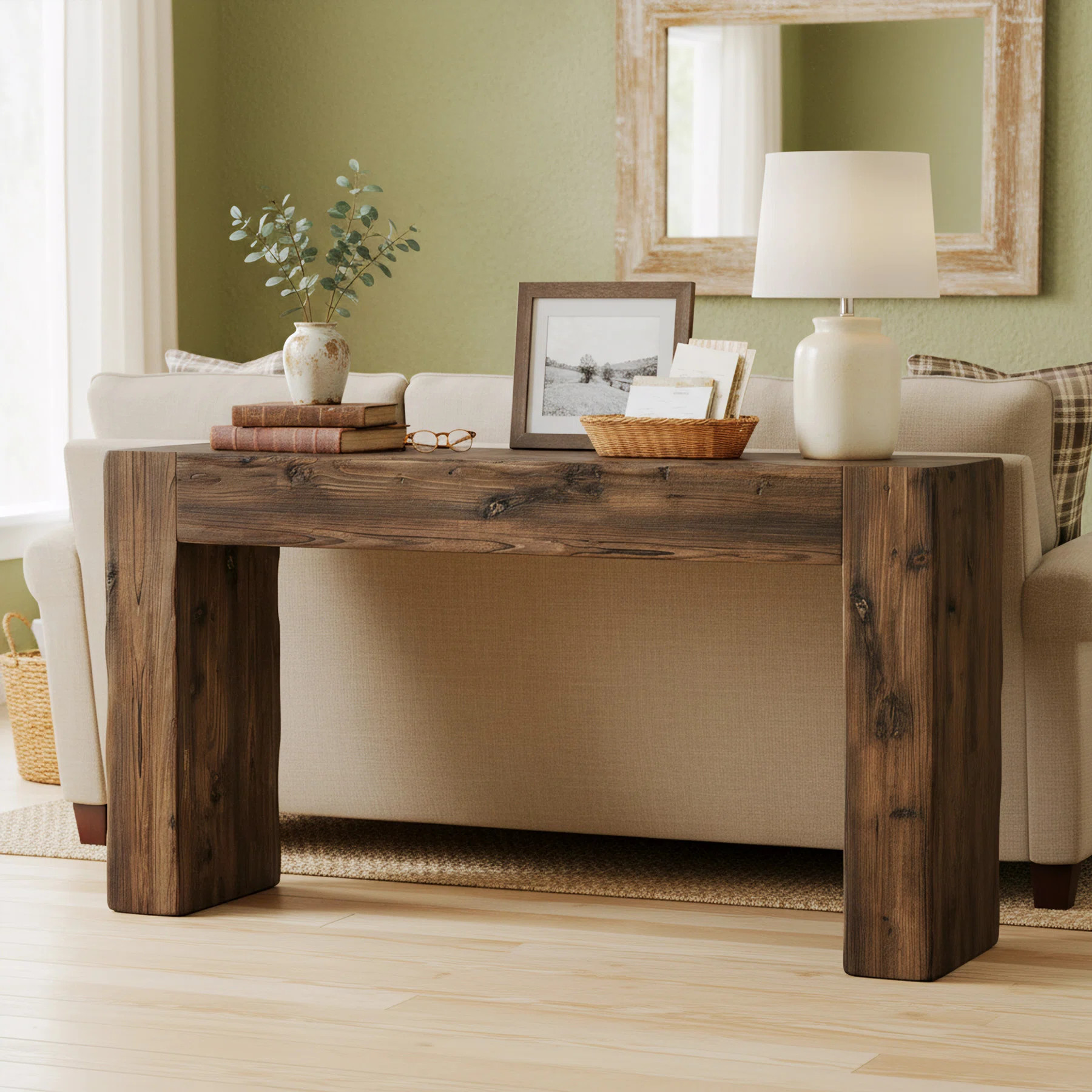 63-Inch Solid Wood Console Table | Wayfair North America