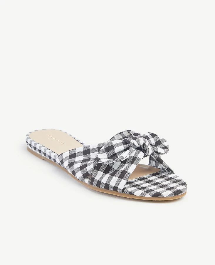 Bow Slide Sandals | Ann Taylor Factory