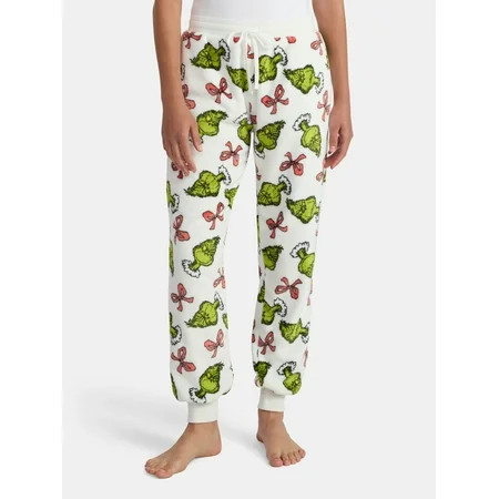 Dr. Seuss The Grinch Women's Plush Joggers, Sizes XXS-XXL | Walmart (US)