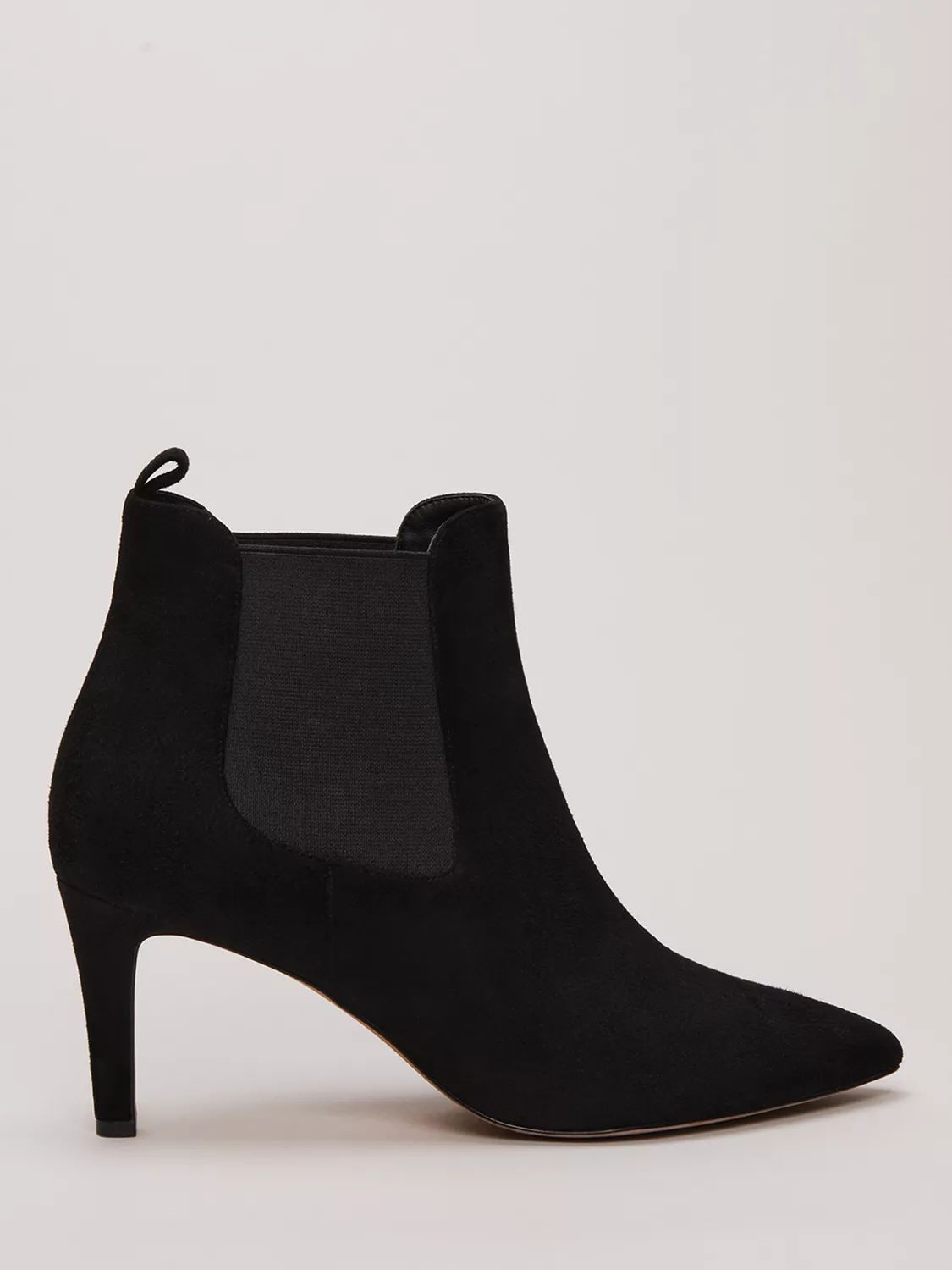 Phase Eight Suede Ankle Boots, Black | John Lewis (UK)
