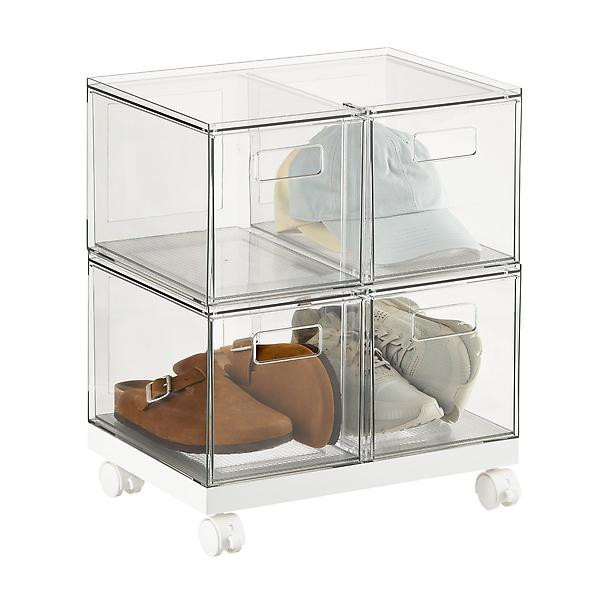 Everything Organizer Double Drawers with Wheels | The Container Store