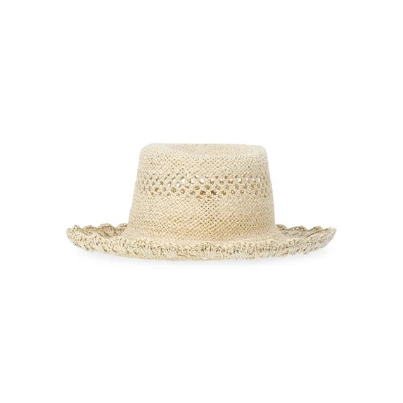 Time and Tru Women’s Handmade Paper Straw Bucket Hat, One Size | Walmart (US)