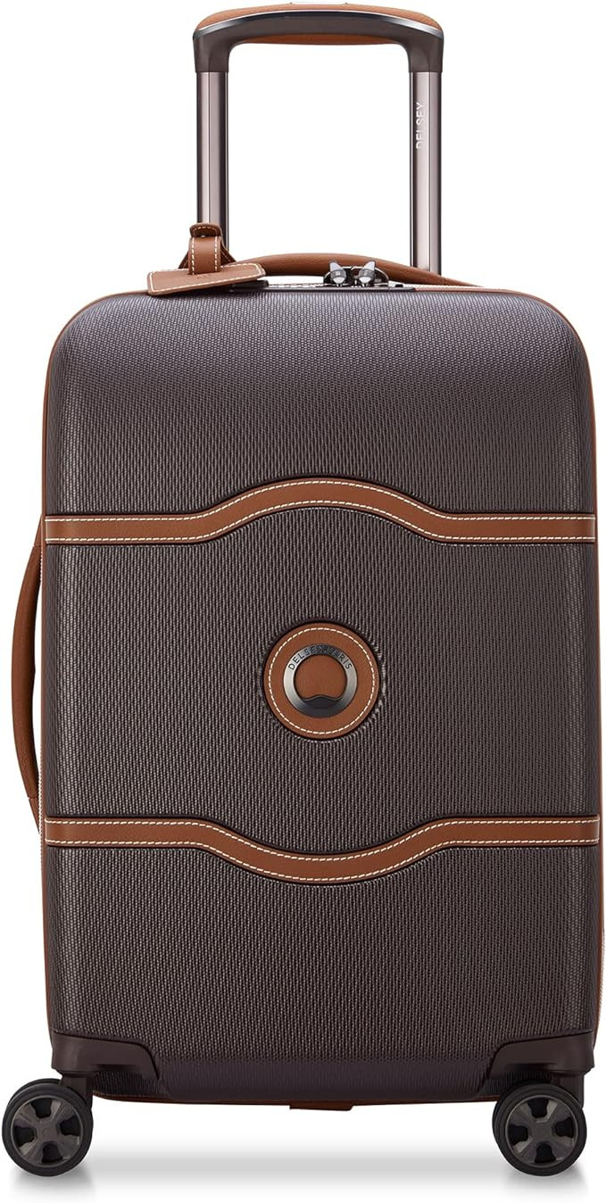 DELSEY Paris Chatelet Hardside 2.0 Luggage with Spinner Wheels, Chocolate Brown, Carry-on 19 Inch | Amazon (US)