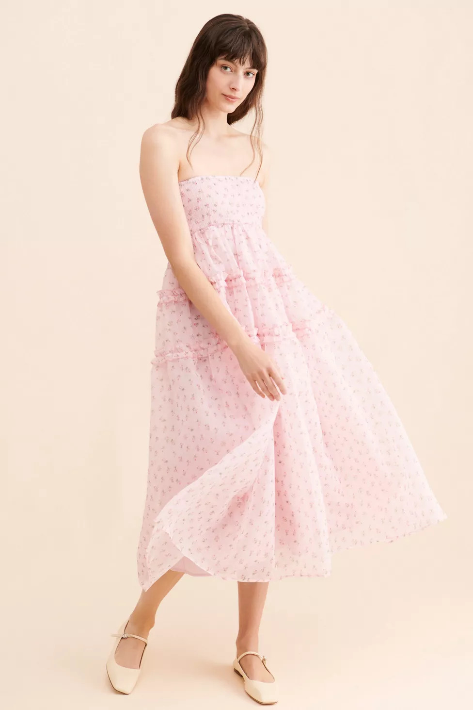 Sister Jane Celandine Ditsy Bandeau Dress | Urban Outfitters (US and RoW)