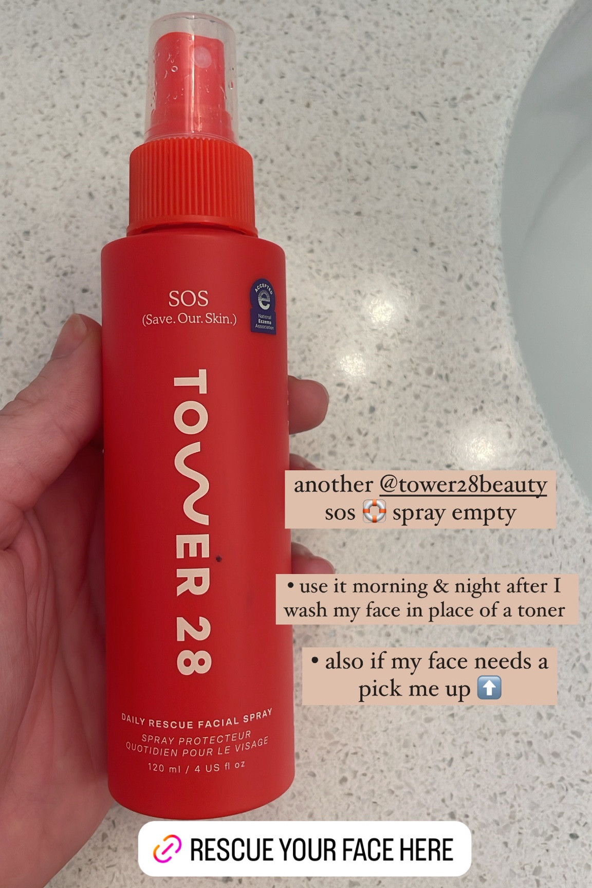 Another Sephora empty! tower 28 sos spray has been a staple in my skin care drawer for the last year 

I love using it during the hot summer to fend out germs from sweat in between washes 

#LTKBeauty #LTKFindsUnder50 #LTKActive