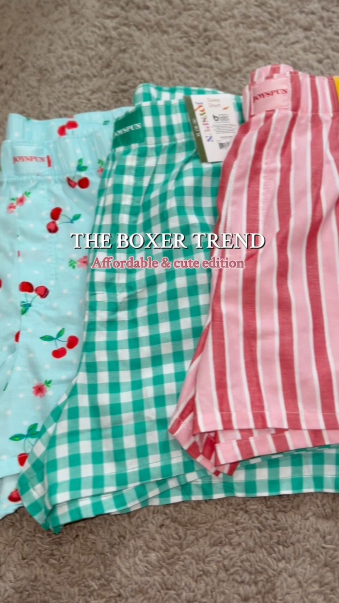 These boxers are so spring 🍒🎀⚡️

#LTKMidsize #LTKWatchNow #LTKStyleTip