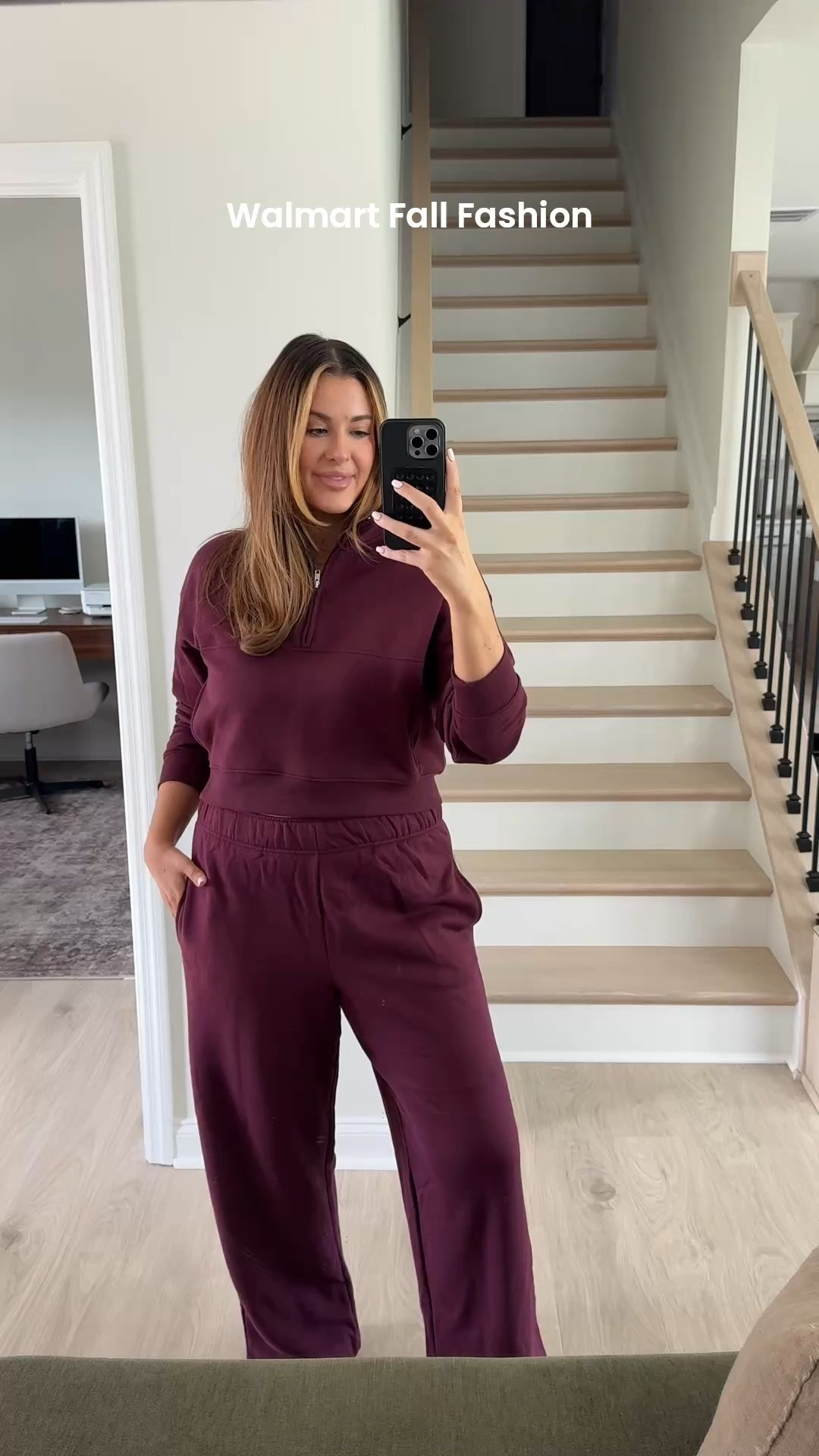 Walmart matching set for fall and winter wearing large 🍂🤎 @wamart 

#LTKMidsize #LTKFindsUnder100 #LTKTall