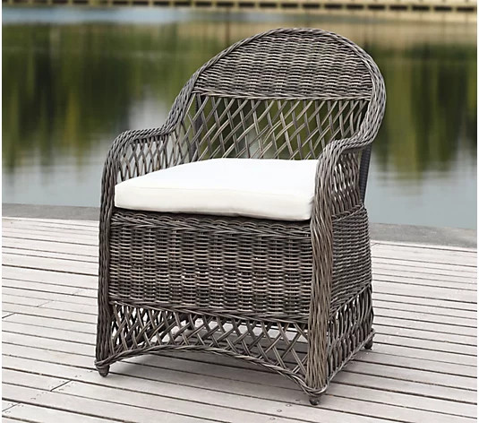 Safavieh Davies Wicker Arm Chair | QVC