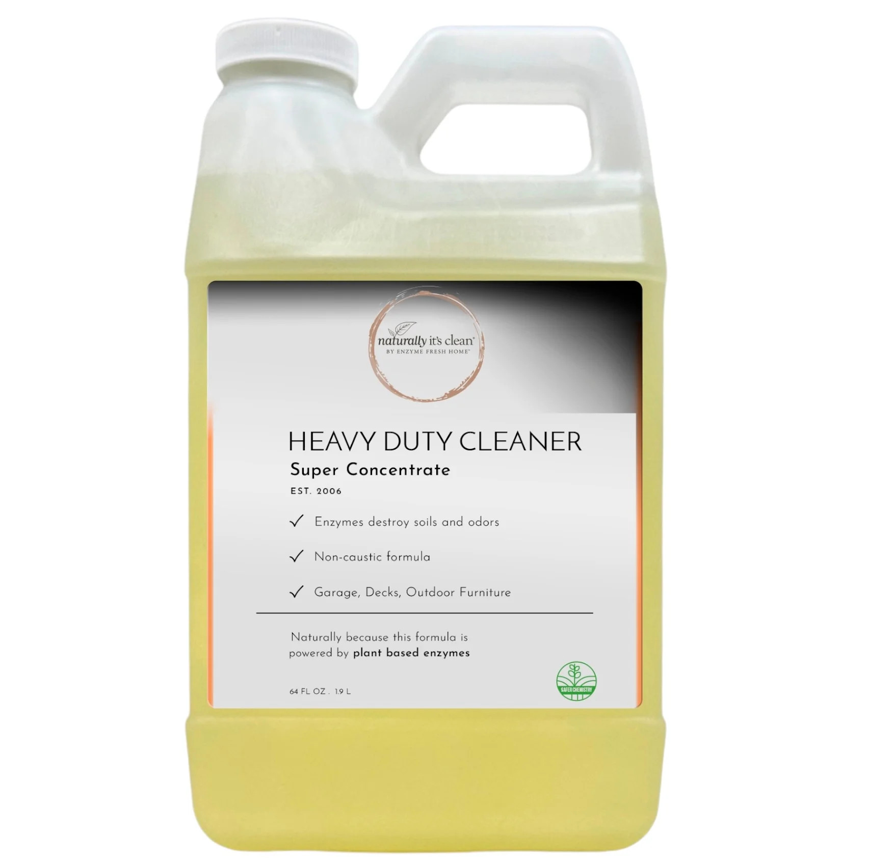 Enzyme-Based Heavy Duty Cleaner Super Concentrate - 64 oz | Naturally It's Clean | Naturally It's Clean