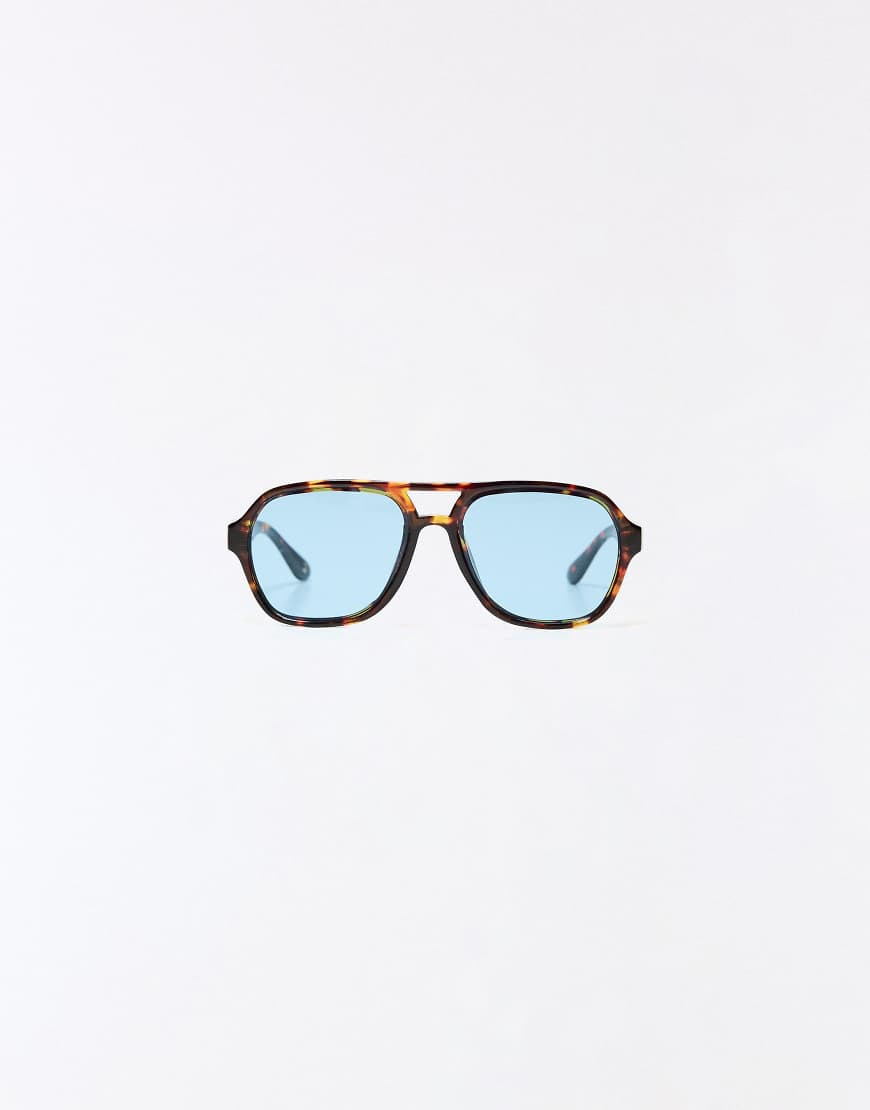 Bershka Blue lens sunglasses in denim blue | ASOS (Global)
