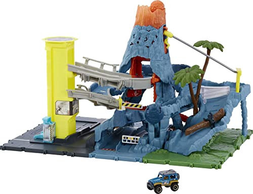 Matchbox Cars Playset, Action Drivers Volcano Escape with 1:64 Scale Vehicle, Kid- & Car-Activated Features, Lava Explosion | Amazon (US)