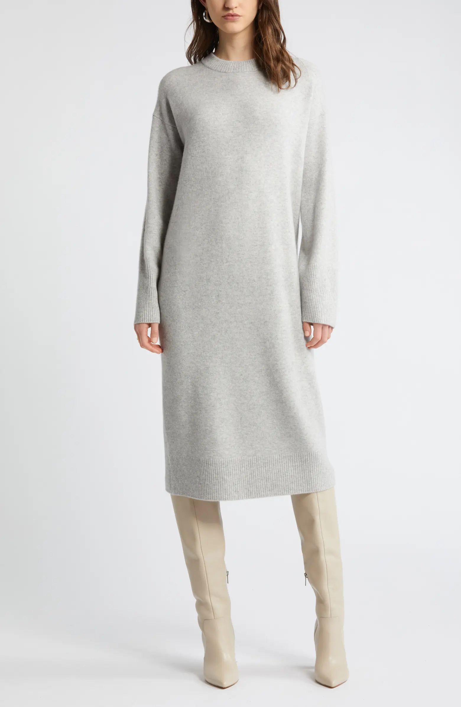 Nordstrom Long Sleeve Wool & Cashmere Sweater Dress | Nordstrom | Nordstrom