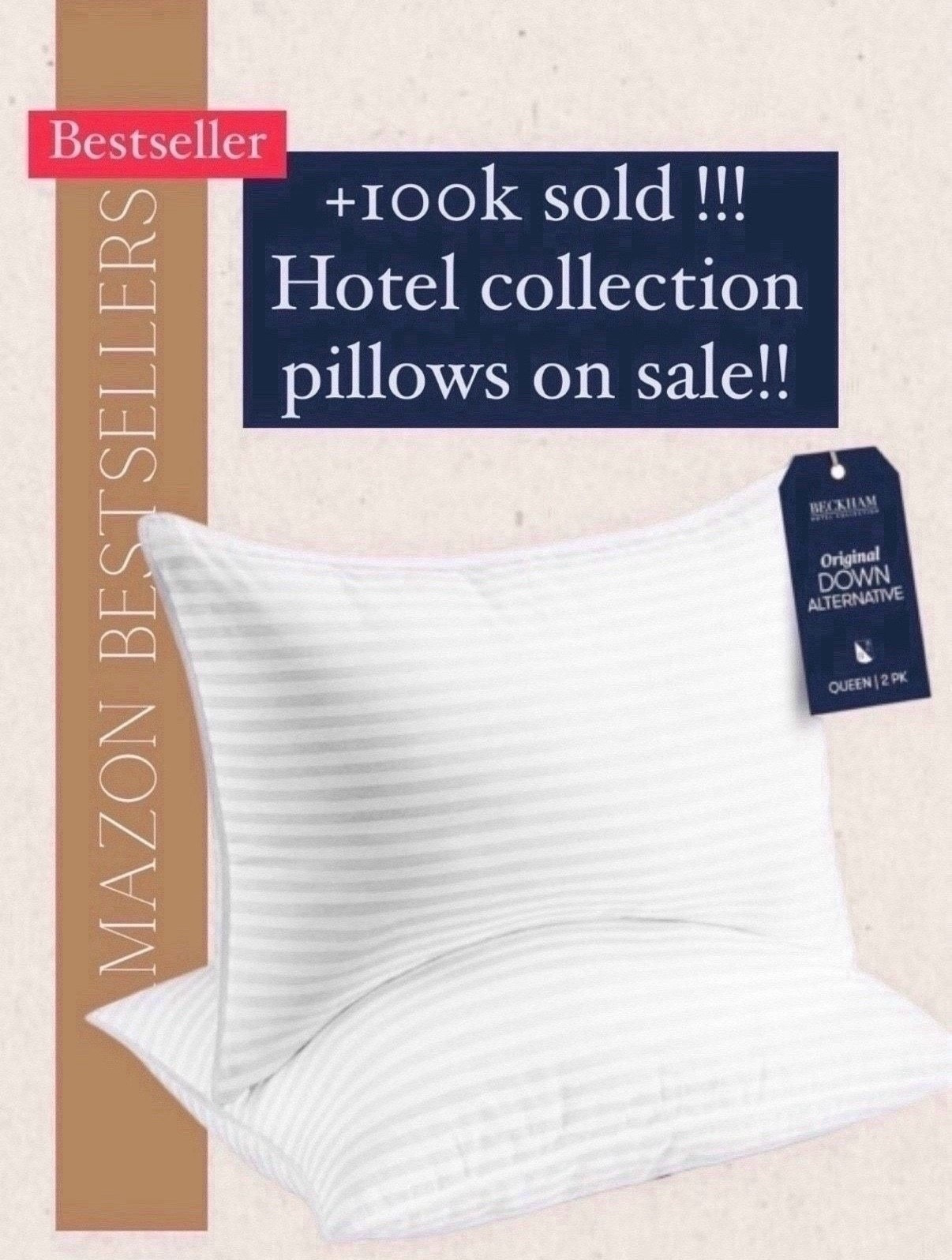 popular deal!!!

This hotel collection pillow has been a most loved bestseller and if you are in the market for new pillows then you should take a look.  There is a deal on it right now