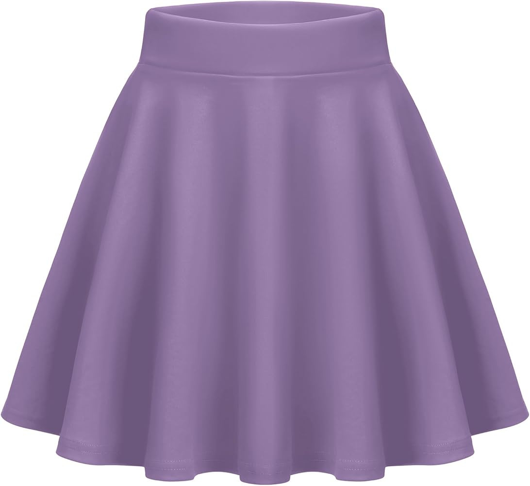 Zeagoo Women's Skirt Basic Mini Skater Skirt 2026 Summer Skirts Stretchable High Waist A-Line Par... | Amazon (US)