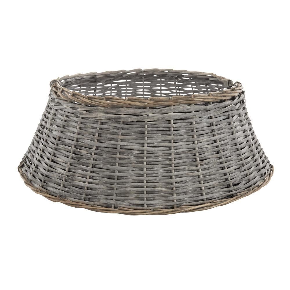 Home Accents Holiday 27 in Rattan Tree Collar | The Home Depot