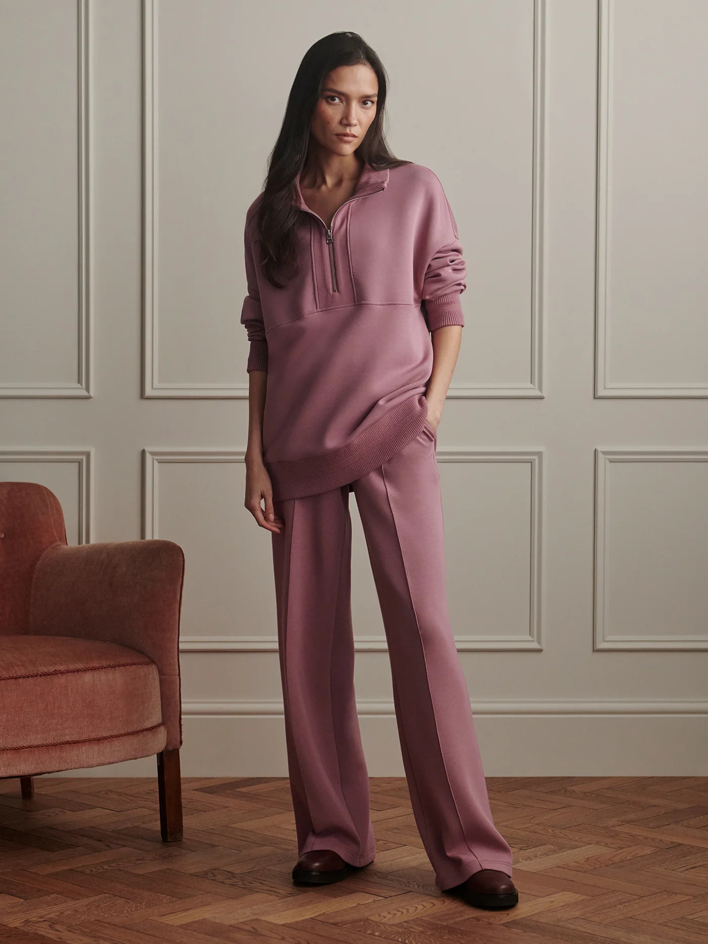 Molly Half Zip Longline Sweat | Varley US | Varley US