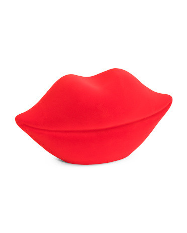 10in Flocked Lip Decor | TJ Maxx
