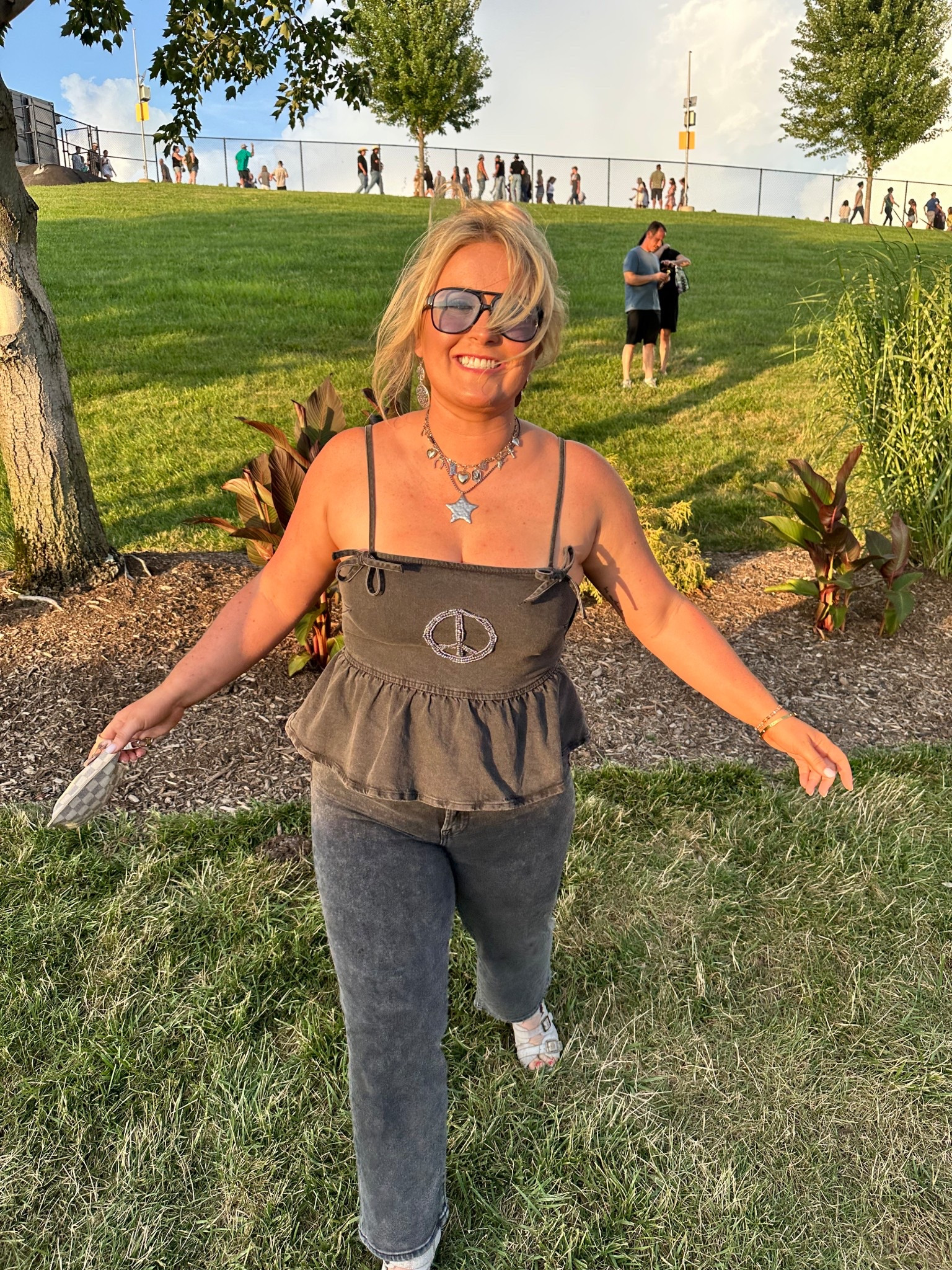 Concert outfit! #countryconcertoutfit #concertoutfit #country #peacesign 

#LTKTravel #LTKStyleTip #LTKMidsize