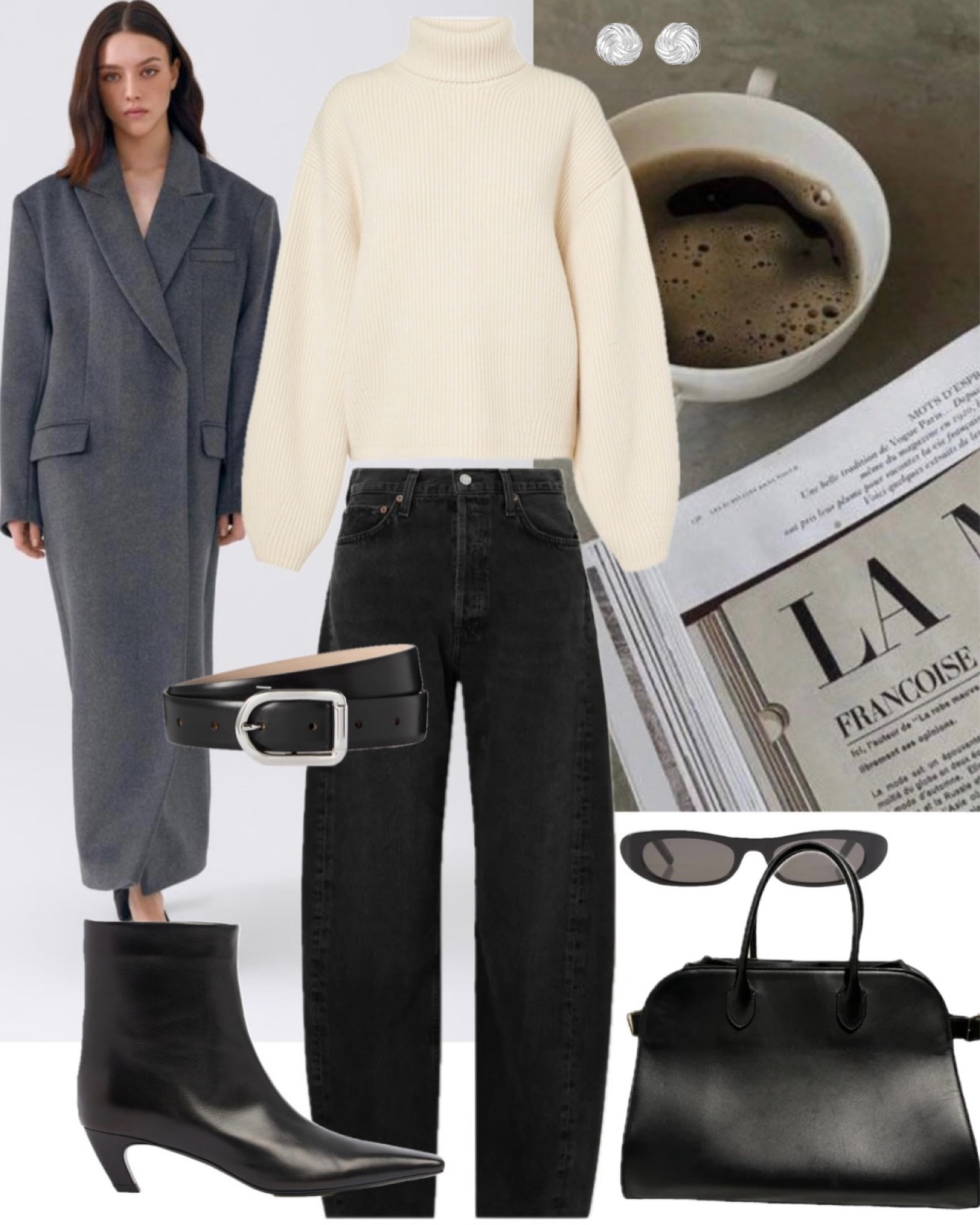 Chic but cosy outfit inspiration 

Grey maxi coat, cream roll neck jumper, barrel leg jeans, black ankle boots, black belt, black sunglasses, women fashion, chic style, chic outfits 

#LTKwinter #LTKeurope #LTKstyletip