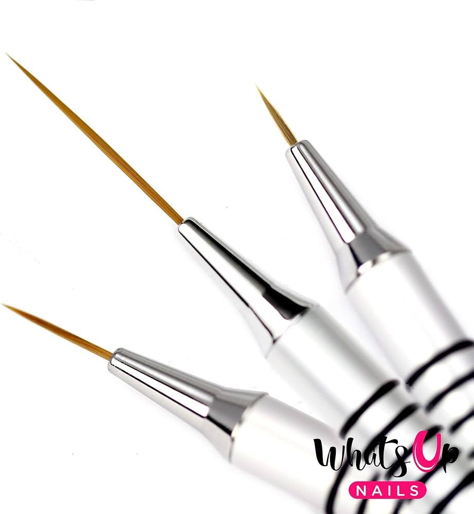 Whats Up Nails - Pure Color Brushes 3 Pack (#10, 9, 12 Brushes) | Amazon (US)