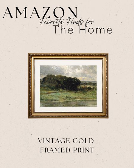 Amazon gold framed print with a vintage look. Affordable, under $30! 

#LTKFindsUnder50 #LTKHome #LTKSummerSales