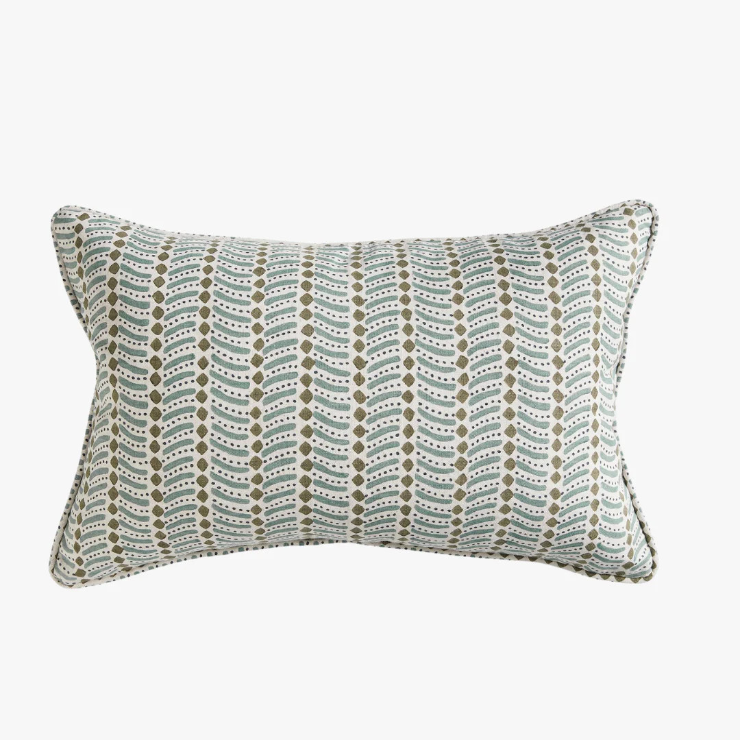 Dubrovnik Slate Lumbar Pillow Cover | Dear Keaton