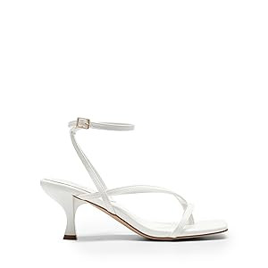 DREAM PAIRS Women's kitten Low Strappy Lace Up Heels Open Square Toe Thong Ankle Strap Heels Sexy... | Amazon (US)