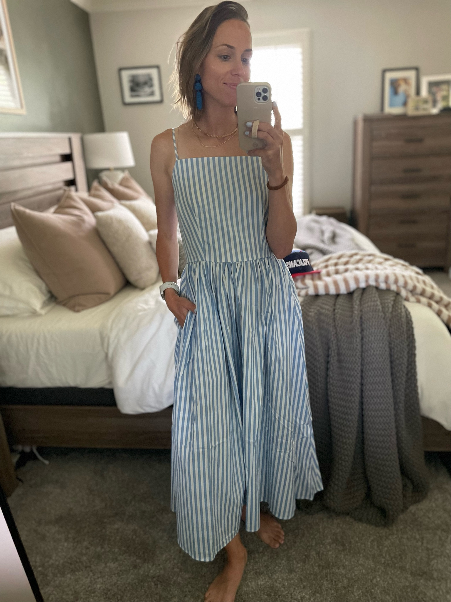 The CUUUUTEST dress from Walmart! Say whatttt?! It has pockets and some rouging in the back. Wearing XS. I’m small busted and this size fits me great. Have some wiggle room. I would size down if between sizes, but if you are larger chested I would keep your true size  

#LTKStyleTip #LTKFindsUnder50