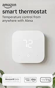Amazon Smart Thermostat – Save money and energy - Works with Alexa and Ring - C-wire required (... | Amazon (US)