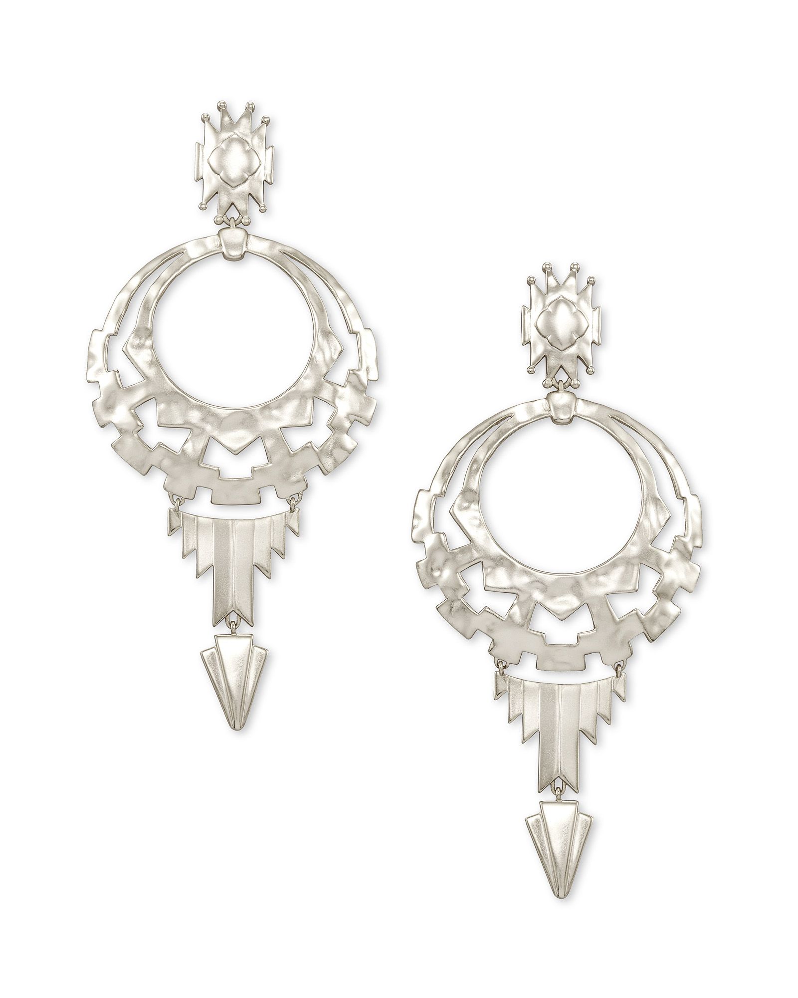 Shiva Statement Earrings in Silver | Kendra Scott | Kendra Scott