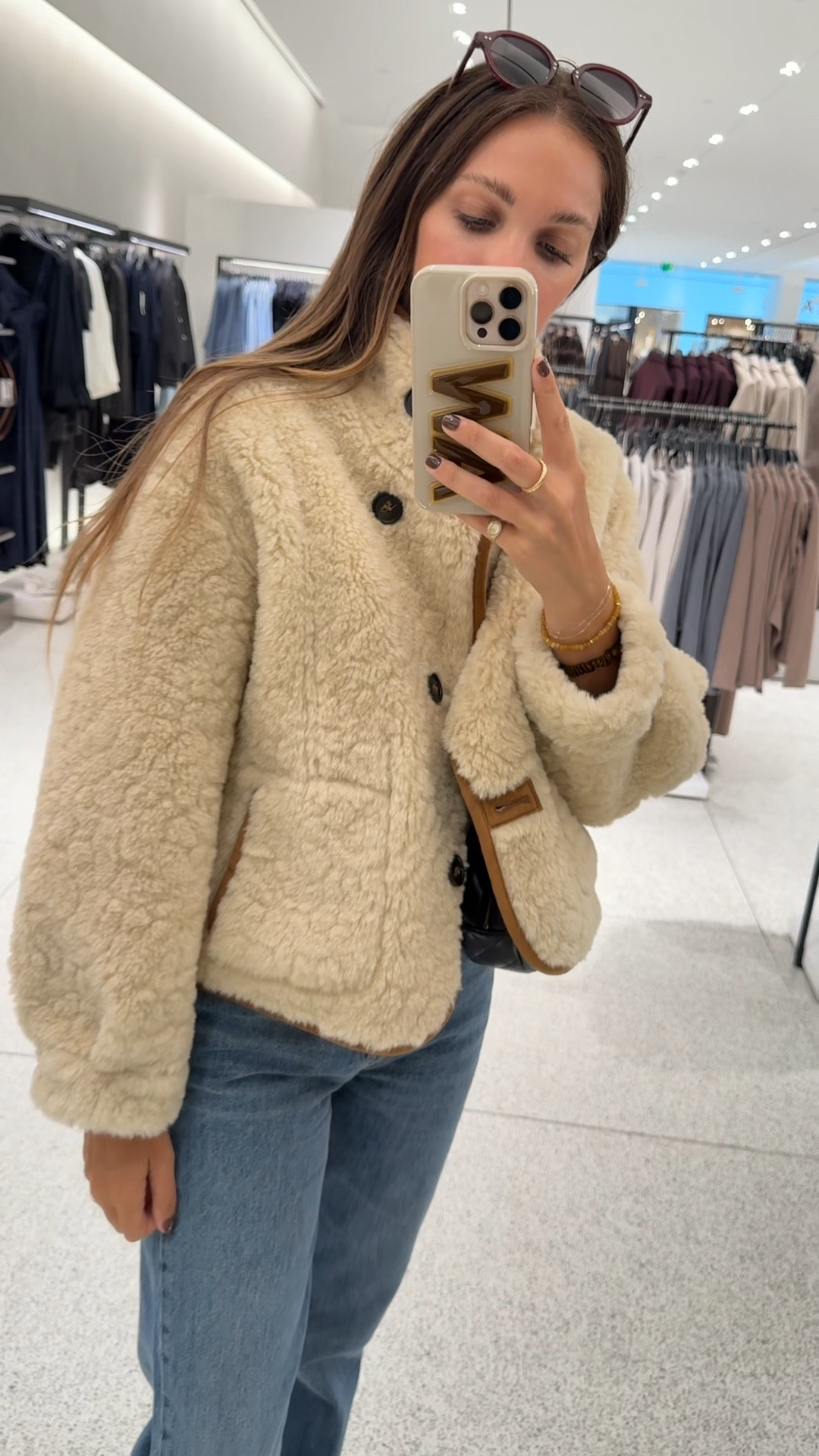 Zara finds. Sherpa jacket. 

#LTKFindsUnder100