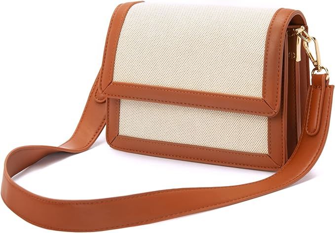 Telena Crossbody Bags for Women Vegan Leather Purses for Women Crossbody Handbag Purse with Adjus... | Amazon (US)