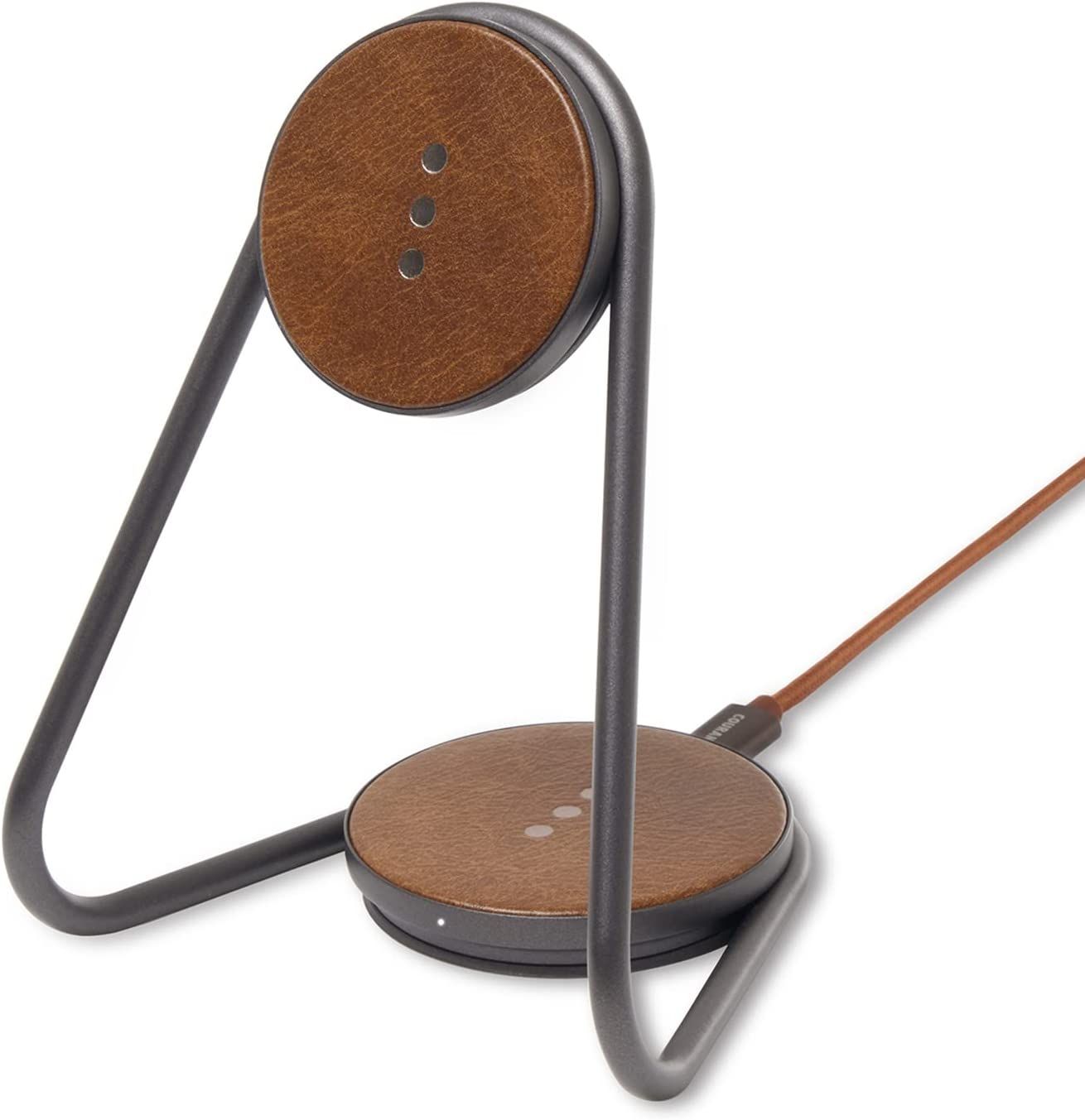 Courant Mag:2 Classics Wireless Charging Stand - Italian Leather, 2 in 1 Multi-Device Charger - M... | Amazon (US)