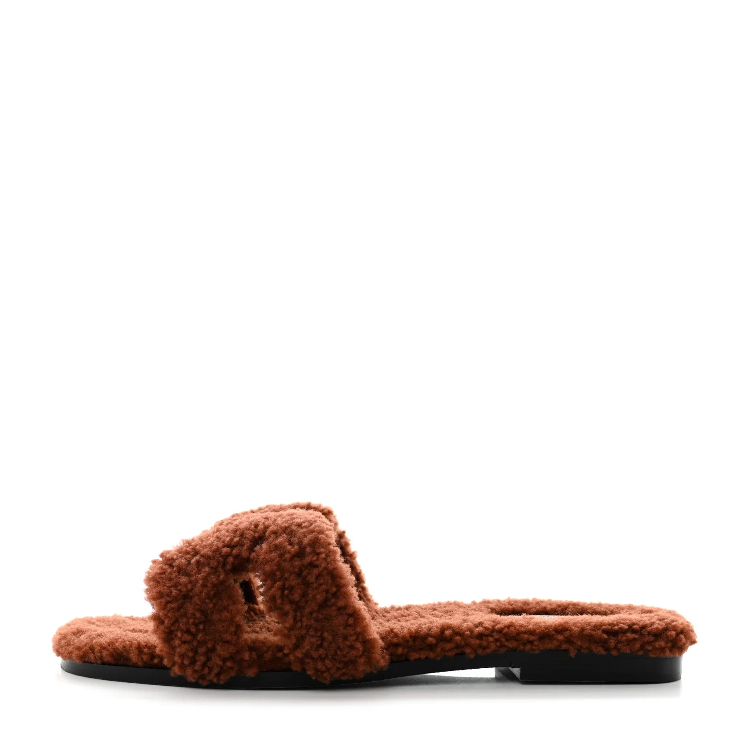 Woolskin Oran Sandals 40.5 Cognac | FASHIONPHILE (US)