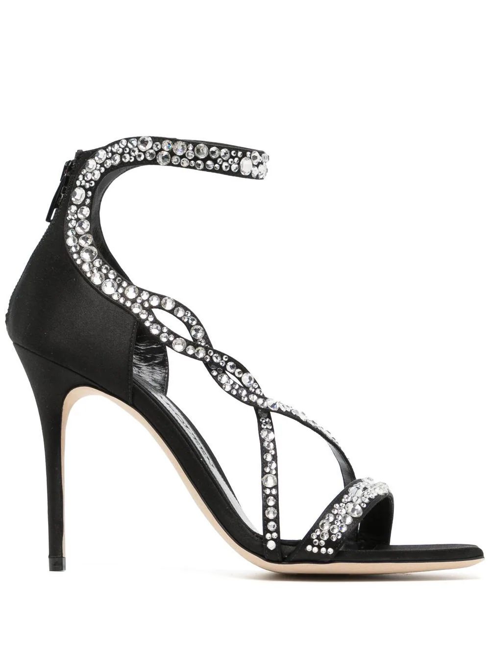 Alexander McQueen crystal-embellished Heeled Sandals - Farfetch | Farfetch Global