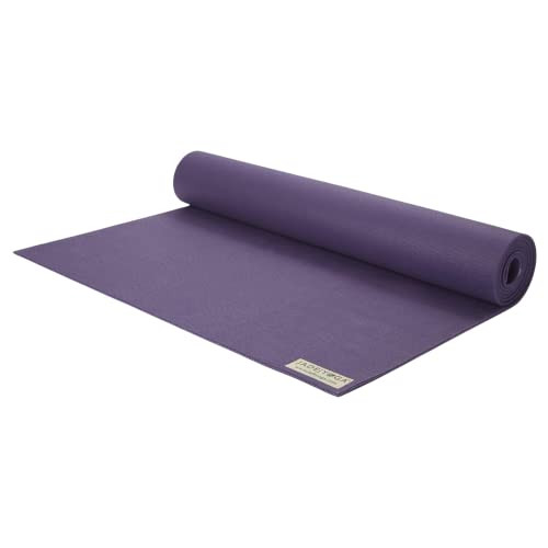 JadeYoga Harmony Yoga Mat - Durable & Thick Gym Fitness Mat, Non-Slip Natural Rubber Yoga Mat - Home Exercise & Stretching Mat, Workout Mat- Yoga, Pilates & Meditation for Women & Men (Purple, 68'') | Amazon (US)