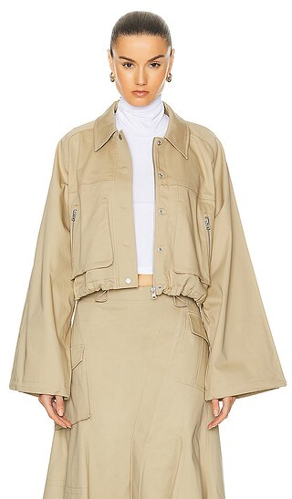 by Marianna Noma Jacket in Light Khaki | Revolve Clothing (Global)