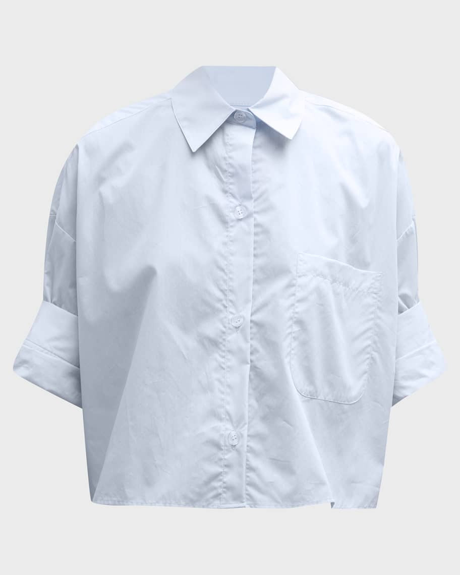 TWP Next Ex Cropped Boxy Shirt | Neiman Marcus