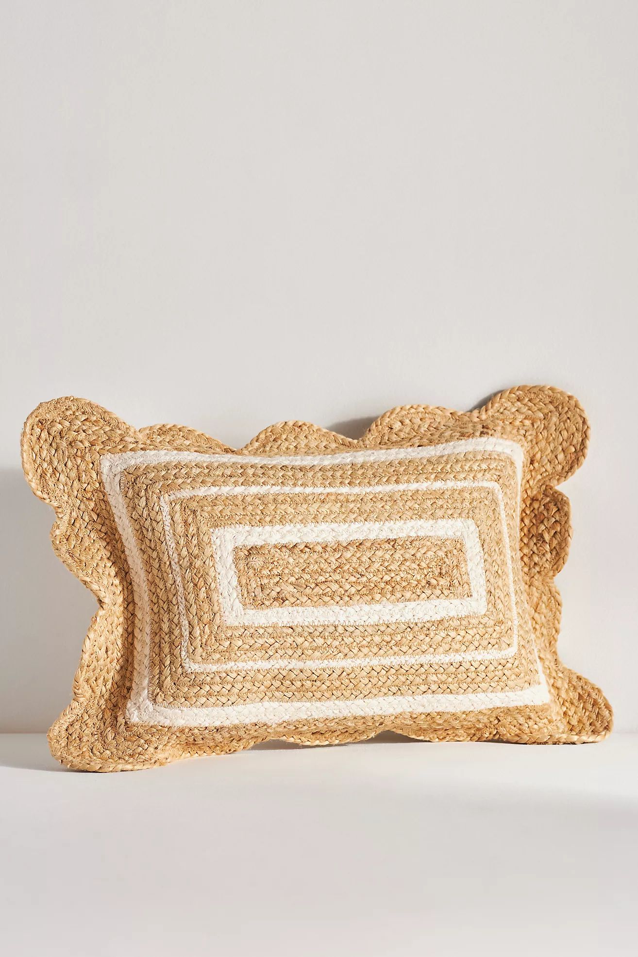 Jute Scallop Pillow | Anthropologie (US)