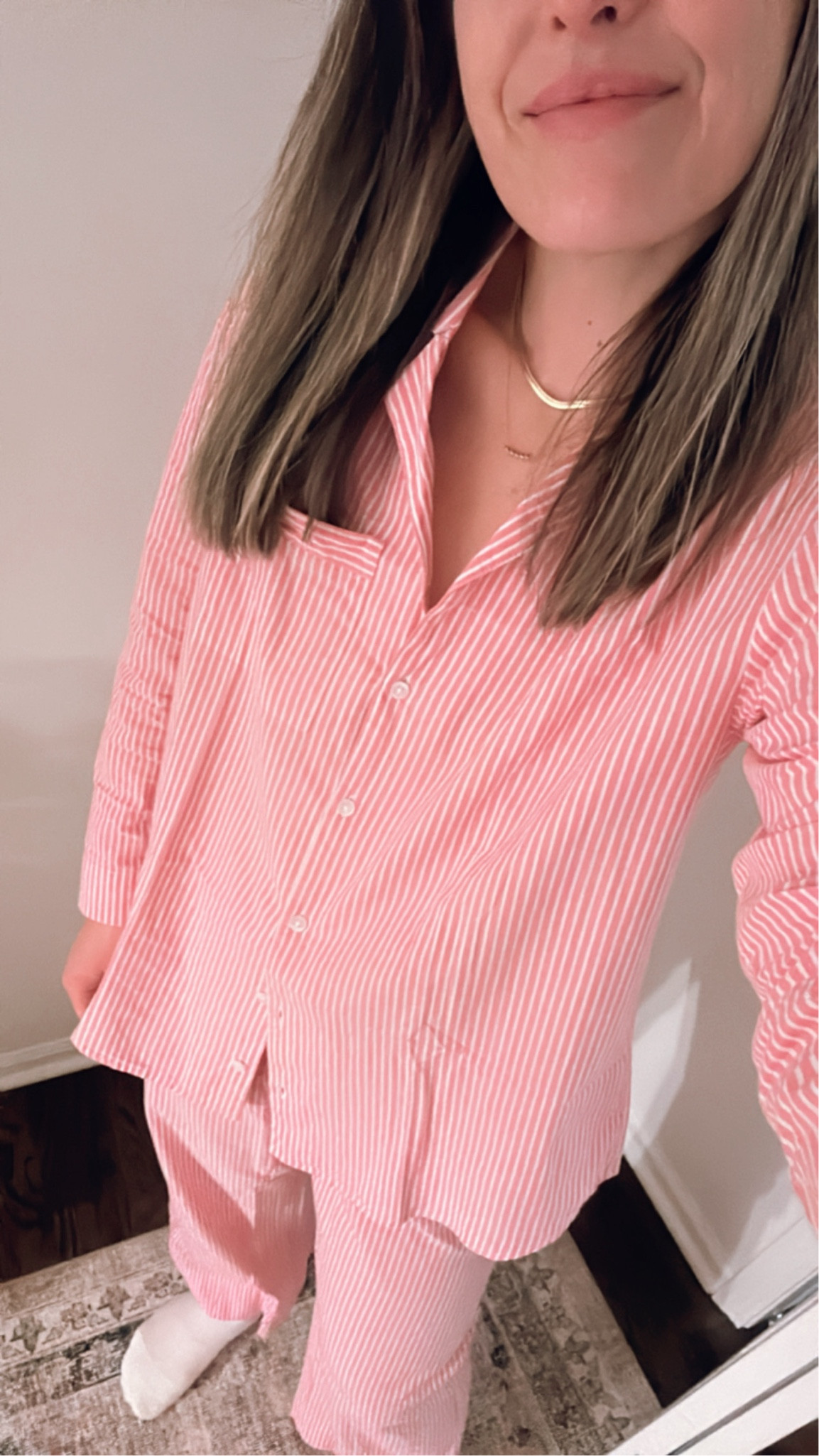 Cute, comfortable and affordable pajamas just in time for the holidays. Home outfits. Weekend outfit. Weekend style. Cozy outfit. Loungewear. Matching set. Pink pajamas. Holiday pajamas. Holiday style  

#LTKFindsUnder50 #LTKHoliday #LTKGiftGuide