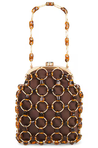 Cult Gaia Brielle Wristlet in Caramel Tortoise from Revolve.com | Revolve Clothing (Global)