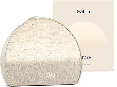 Hatch Restore 3 Sleep System | Sunrise Alarm Clock, Bedside Lamp & Sleep Audio (Putty) | Meditati... | Amazon (US)