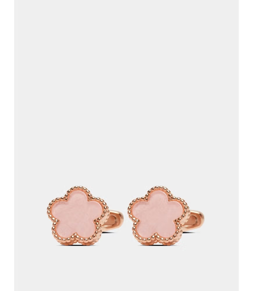 Women's Rose Gold Flower Cufflinks | Hawes & Curtis | Hawes & Curtis - US