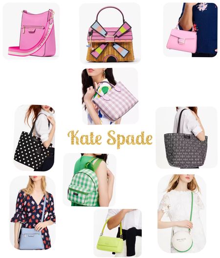 New spring bags from Kate Spade! These bags include great prints as well as golf themed items!! These are great for travel, work and fun! 

#LTKitbag #LTKSeasonal #LTKtravel