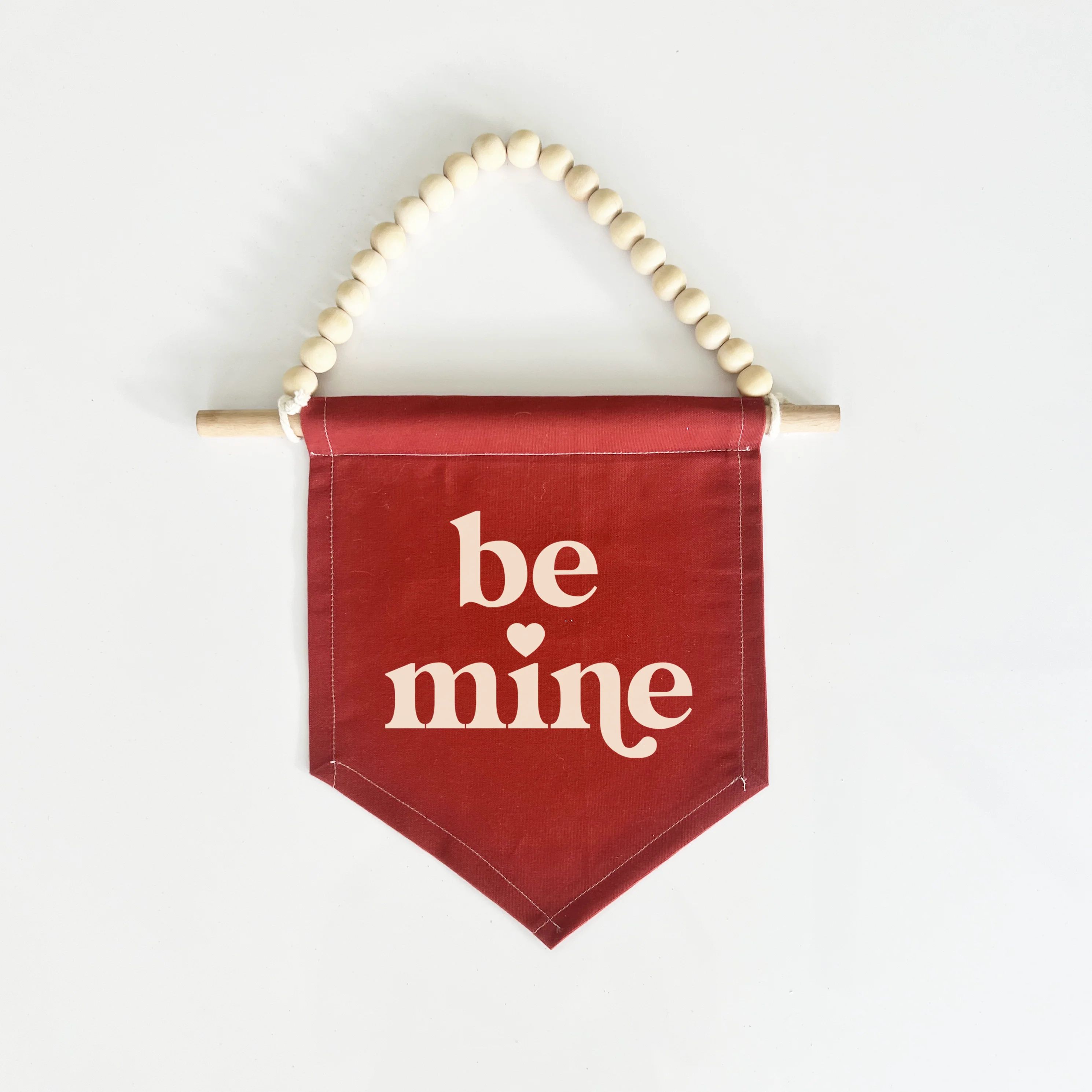 {Red} Be Mine Hang Sign | Hunny Prints